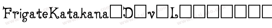 FrigateKatakana3D-v2L字体转换