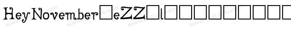 HeyNovember-eZZ2l字体转换