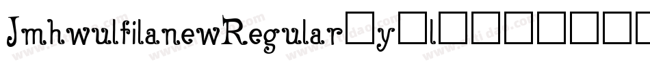 JmhwulfilanewRegular-y2l5字体转换