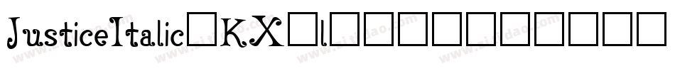 JusticeItalic-KX2l字体转换 JusticeItalic-KX2l字体转换