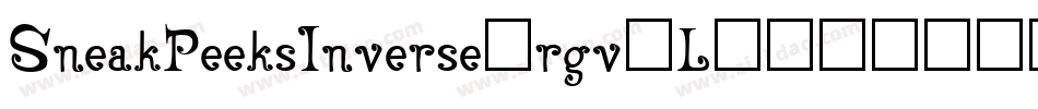 SneakPeeksInverse-rgv2L字体转换