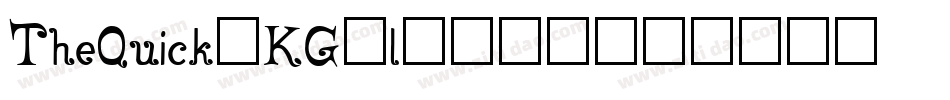 TheQuick-KG2l字体转换 TheQuick-KG2l字体转换