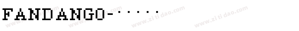 FANDANGO字体转换