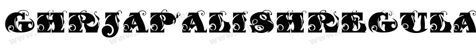 GhrJapalishRegular-JKLo字体转换