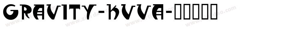 Gravity-KVvA字体转换