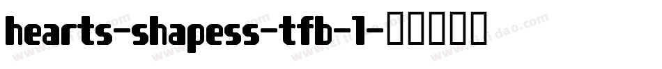 hearts-shapess-tfb-1字体转换