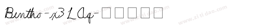 Bentho-x3LAq字体转换