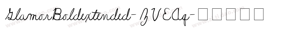 GlamorBoldextended-ZVEAq字体转换