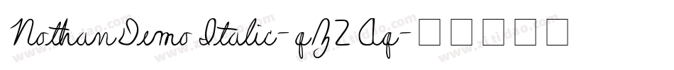NothanDemoItalic-qZ2Aq字体转换