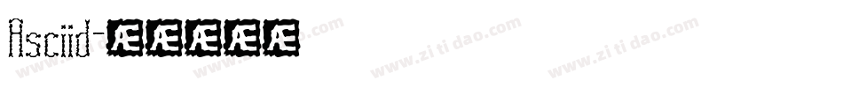 Asciid字体转换