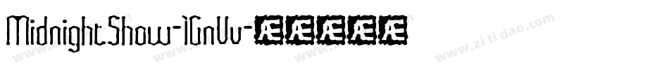 MidnightShow-1GnVv字体转换
