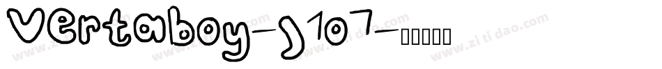 Vertaboy-J1o7字体转换