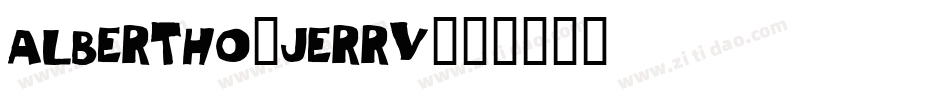 Albertho-jERRv字体转换