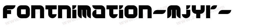 Fontnimation-MjYr字体转换
