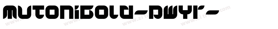 MutoniBold-pwYr字体转换