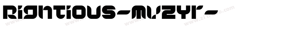 Rightious-MVZYr字体转换