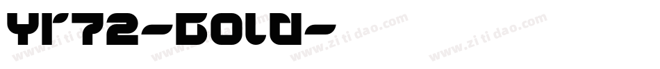 Yr72-Bold字体转换