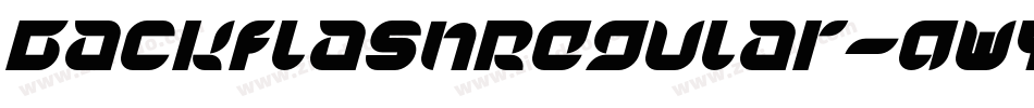 BackflashRegular-qWYr字体转换