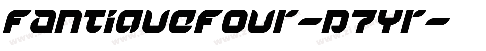 FantiqueFour-p7Yr字体转换