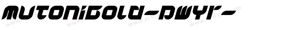 MutoniBold-pwYr字体转换