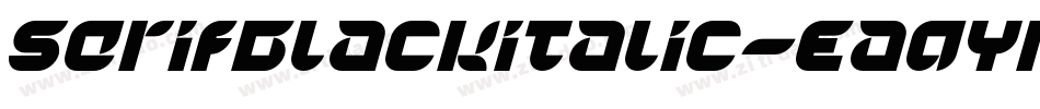 SerifBlackitalic-EaqYr字体转换