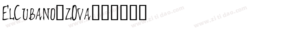 ElCubano-z0va字体转换