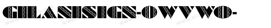 GilaniSign-0WvWo字体转换