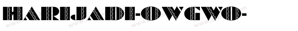 Harijadi-owgWo字体转换
