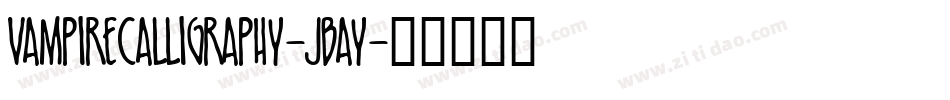 Vampirecalligraphy-jBAy字体转换