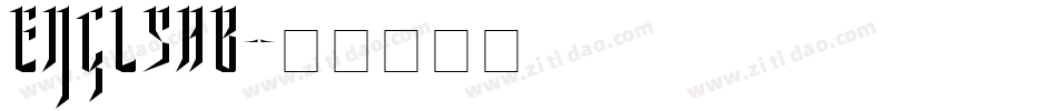 ENGLSHB字体转换