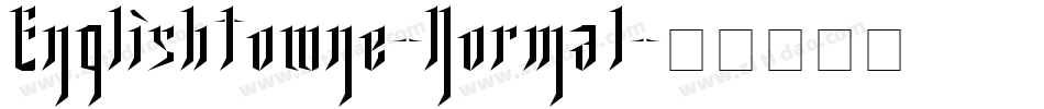 EnglishTowne-Normal字体转换