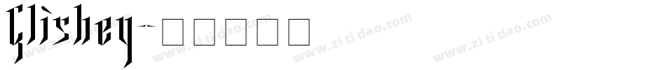 Glishey字体转换