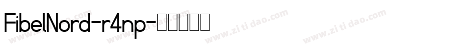 FibelNord-r4np字体转换