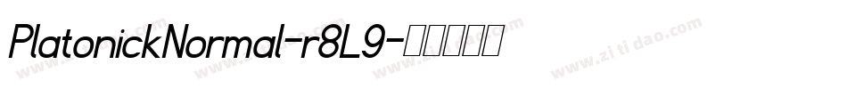 PlatonickNormal-r8L9字体转换