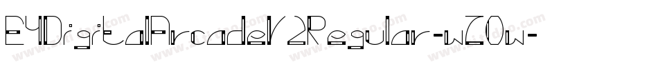 E4DigitalArcadeV2Regular-wZOw字体转换