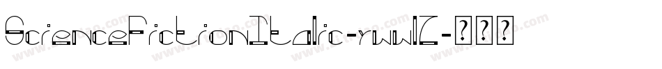 ScienceFictionItalic-ywwlZ字体转换