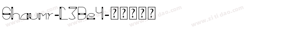 Shaumy-L38e4字体转换