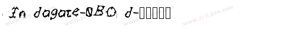 Indagate-0BOd字体转换