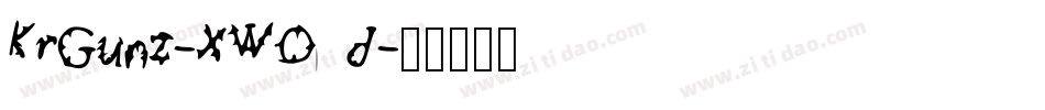 KrGunz-XWOd字体转换 KrGunz-XWOd字体转换