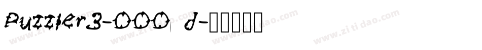 Puzzler3-OOOd字体转换