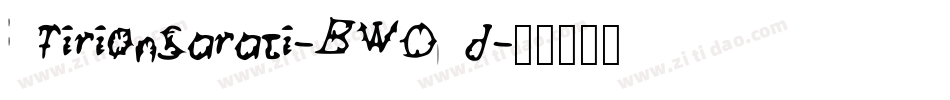 TirionSarati-BWOd字体转换