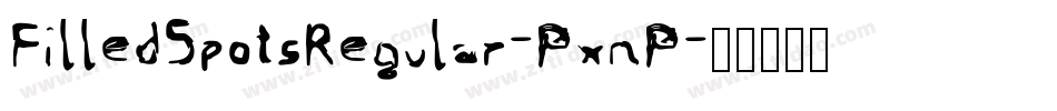 FilledSpotsRegular-PxnP字体转换