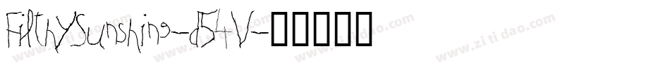 FilthySunshine-d54V字体转换