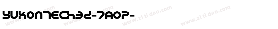 YukonTech3D-7aoP字体转换 YukonTech3D-7aoP字体转换