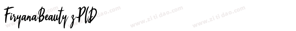 FiryanaBeauty-zPlD字体转换
