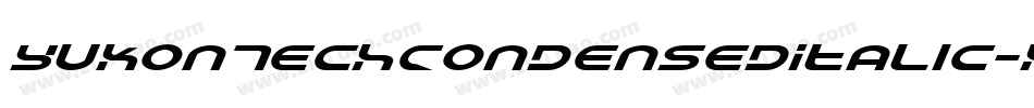 YukonTechCondensedItalic-XoJd字体转换