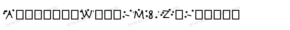 AbrahamsWish-M8Zx字体转换