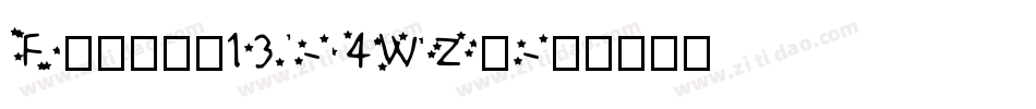 Friday13-4WZx字体转换