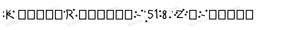 KrishaRegular-518Zx字体转换