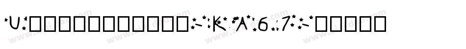 Umarstencils-KA67字体转换